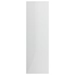 vidaXL Bibliothèque Blanc brillant 98x30x98 cm Bois d’ingénierie