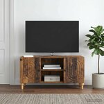 vidaXL Meuble TV Bois ancien 102 x 34 5 x 50 cm Bois d'ingénierie