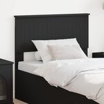vidaXL Tête de lit Chêne noir 90 cm Bois d'ingénierie