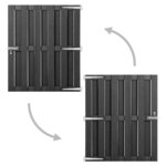 vidaXL Portillon WPC 100x112 cm Gris