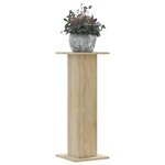 vidaXL Supports pour plantes 2 Pièces chêne sonoma bois d'ingénierie