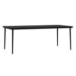 vidaXL Mobilier de salle à manger de jardin avec coussins 7 Pièces Noir