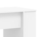 vidaXL Bureau blanc 140x50x75 cm bois d'ingénierie