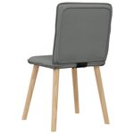 vidaXL Chaises à manger lot de 6 gris foncé tissu