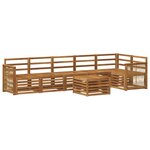 vidaXL Ensemble de canapés d'extérieur 6 pc Naturel
