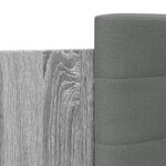 vidaXL Cadre de lit tête de lit sonoma gris 90x190 cm bois ingénierie