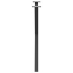 vidaXL Pieds de table à manger en forme de X 2 pièces Anthracite 70 x (72-73) cm Acier