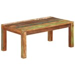 vidaXL Table basse 100x55x40 cm bois de récupération massif