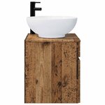 vidaXL Meuble de lavabo mural Bois ancien 49 x 44 5 x 66 5 cm