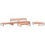 vidaXL Salon de jardin 5 Pièces bois massif douglas
