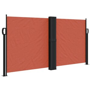 vidaXL Auvent latéral rétractable terre cuite 120x1000 cm
