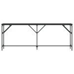 vidaXL Table console noir 200x29x75 cm bois d'ingénierie