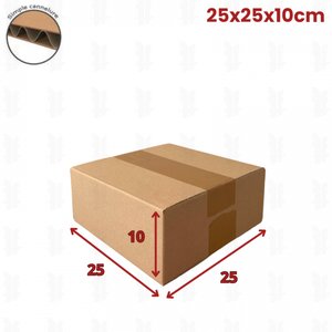 20 cartons caisse américaine 25x25x10 (fefco 201)