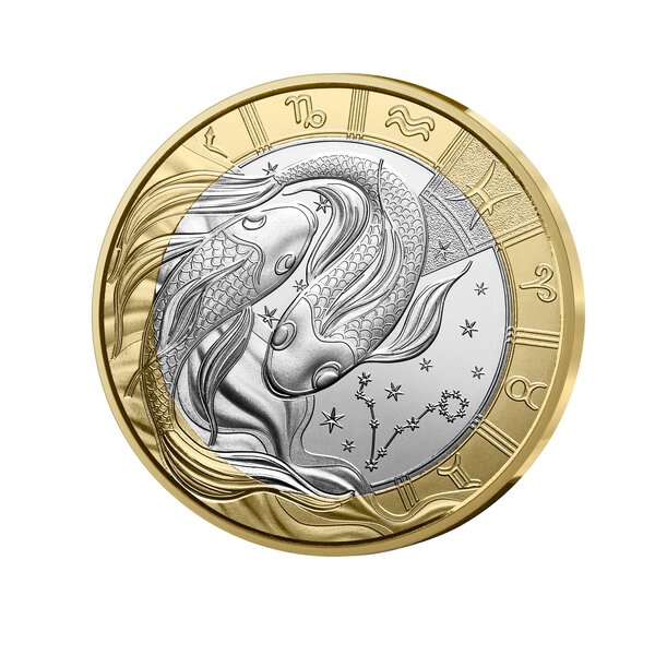 Signes astros - Poisson - Monnaie de 5€ métal commun