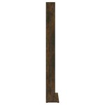 vidaXL Armoire à CD Chêne fumé 102x23x177 5 cm Bois d'ingénierie