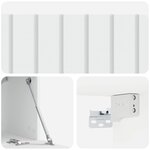 vidaXL Meuble TV mural Blanc 78 5 x 31 x 30 cm Bois d'ingénierie