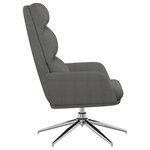 vidaXL Chaise de relaxation Gris clair Tissu