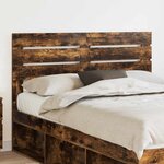 vidaXL Tête de lit Chêne fumé 140 cm Bois d'ingénierie