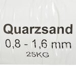 vidaXL Sable filtrant 25 kg 0 8-1 6 mm