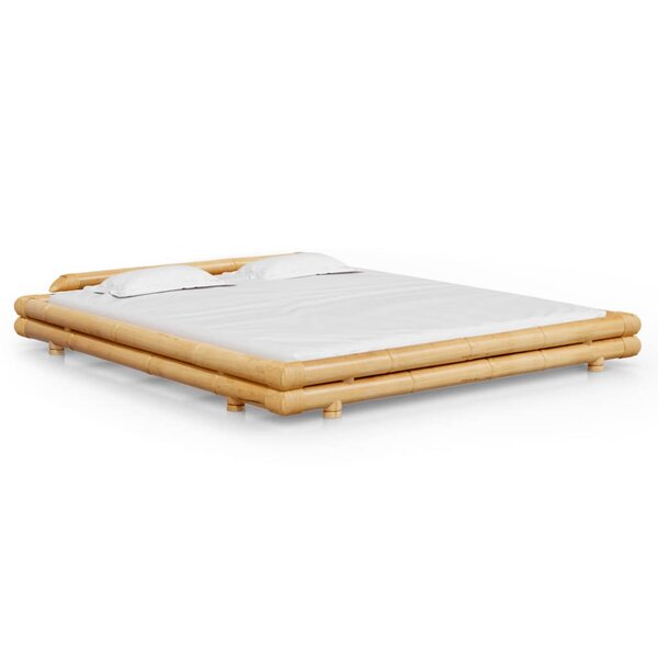 vidaXL Cadre de lit sans matelas bambou 180x200 cm