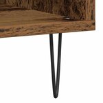 vidaXL Meuble à vinyles avec étagère chêne artisanal 85 x 38 x 89 cm