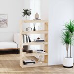 vidaXL Bibliothèque/Séparateur de pièce 80x30x135 5 cm pin massif