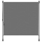 vidaXL Store Roulant Extérieur Gris clair 120 x 270 cm