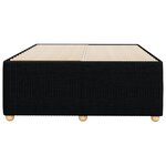 vidaXL Cadre de lit noir 120x190 cm tissu