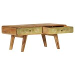 vidaXL Table basse Bois de manguier massif 90 x 50 x 40 cm