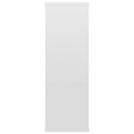 vidaXL Étagères murales blanc brillant 104x20x58 5 cm bois ingénierie
