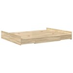 vidaXL Cadre de lit avec rangement Chêne sonoma 150 x 200 cm