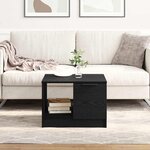 Table basse vidaXL Chêne noir 50x50x36 cm Bois d'ingénierie