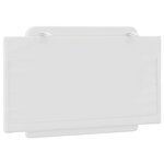 vidaXL Coussin de tête de lit blanc 80 cm similicuir