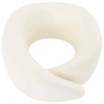 vidaXL Oreiller de Voyage pour le Cou Gris foncé 28 x 28 x 14 cm Coton