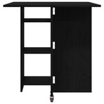 vidaXL Table à dîner 115 x 70 x 75 cm Bois d'ingénierie Chêne noir