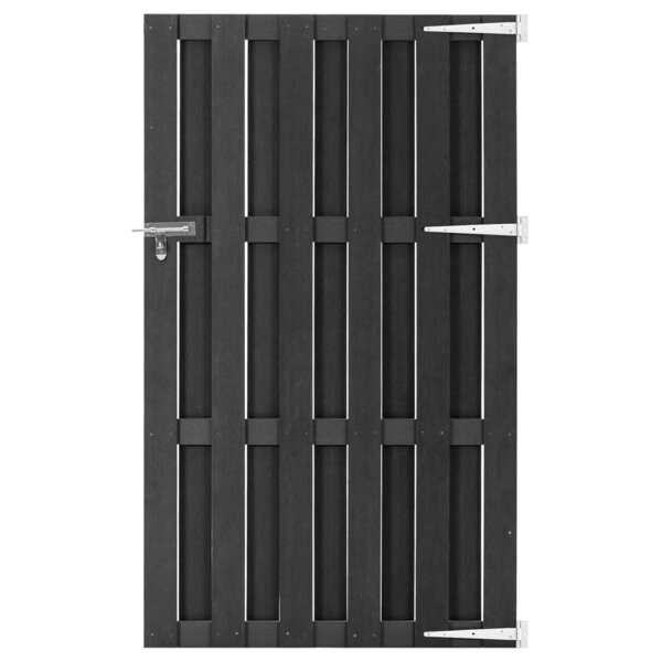vidaXL Portillon WPC 100x180 cm Gris