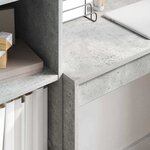 vidaXL Bureau Gris béton 80 x 40 x 76 cm Bois d'ingénierie