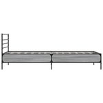 vidaXL Cadre de lit sans matelas sonoma gris 100x200 cm
