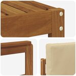 vidaXL Ensemble de canapés d'extérieur 8 pc Naturel et Beige