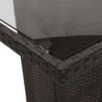 vidaXL Ensemble de salle à manger de jardin 9 pièces en poly rotin noir