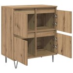 vidaXL Buffets 2 Pièces chêne artisanal 120 x 35 x 70 cm