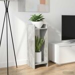 vidaXL Support de Plante Gris béton 30 x 30 x 80 cm Bois d'ingénierie