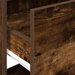 vidaXL Tables de chevet avec tiroir 2 Pièces chêne fumé 51x31x47 cm