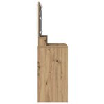 vidaXL Coiffeuse chêne artisanal 100 x 41 x 135 cm Bois d'ingénierie