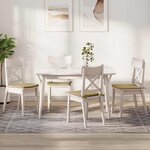 vidaXL Coussins de siège 4 Pièces Vert gris 40 x 40 x 3 cm