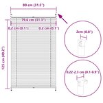 vidaXL Store plissé 80x125 cm Crème