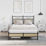 vidaXL Cadre de lit sans matelas chêne sonoma 120x200 cm