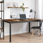 vidaXL Table de salle à manger / Table de repas MÉTAL