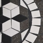 vidaXL Base de parasol noir et blanc rond 12 kg