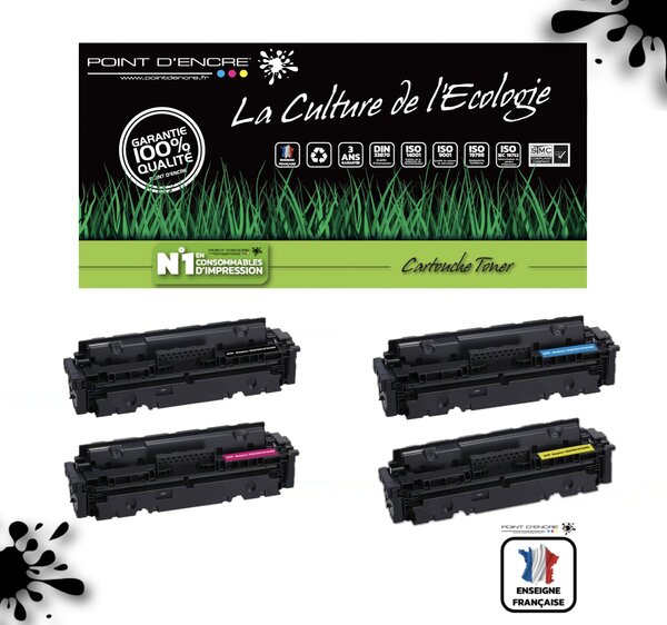 067H / 067 - 4 Cartouches NOIR / CYAN / MAGENTA / JAUNE - Grande capacité